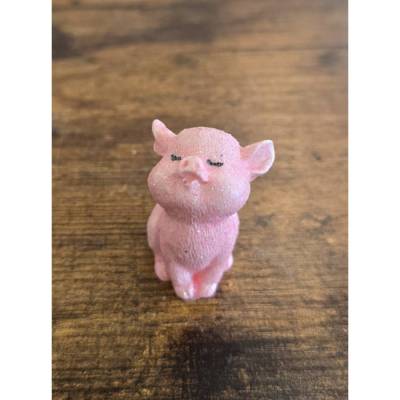 Mini Glücksschweinchen - Glücksbringer - Glitzer - Sammelfigur -