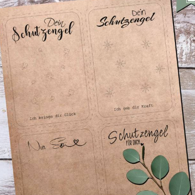 Schutzengel 002 – Stilvolle PDF-Druckvorlage Din A5 für kreative DIY-Projekte