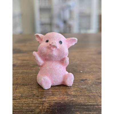 Mini Glücksschweinchen - Glücksbringer - Glitzer - Sammelfigur -