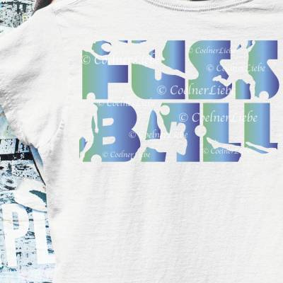 Bügelbild Fussball – Individuelle Spieler Silhouetten aus Flex-, Flock- oder Glitterfolie gestalten