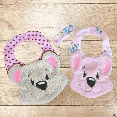 Stickdatei Teddy Bär Sabberlatz & Lätzchen – Set mit Anleitung | Design-by-Jasmina 2578