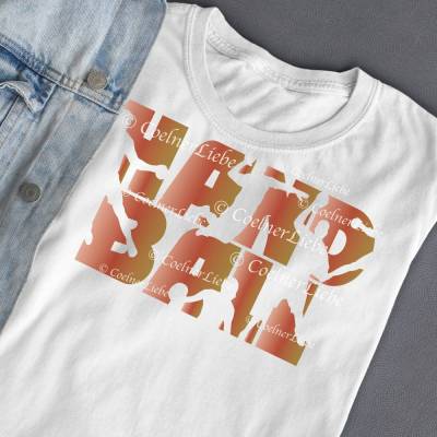 Individuelles Bügelbild Handball – Spieler Silhouetten aus Flex-, Flock- oder Glitterfolie gestalten