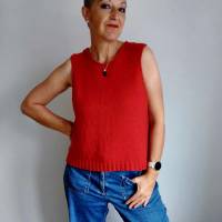 Jeans Top - Strickanleitung sportliches Top – wandelbar als Slipover - 10 Größen - tolle Passform Bild 10