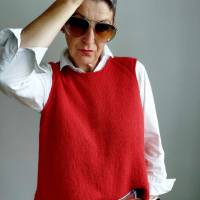 Jeans Top - Strickanleitung sportliches Top – wandelbar als Slipover - 10 Größen - tolle Passform Bild 2