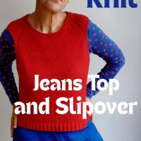 Jeans Top - Strickanleitung sportliches Top – wandelbar als Slipover - 10 Größen - tolle Passform Bild 4