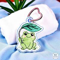 Stickdatei Frosch inkl. ITH – Fröhliches Set ab 10x10 Rahmen im Shabby-Stil Bild 9