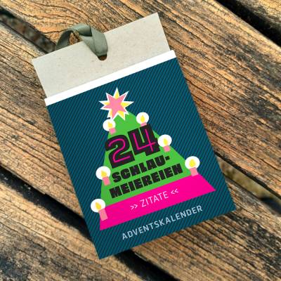 Schlaumeier-Adventskalender „Zitate“ – Rätselspaß & Zitate für kluge Köpfe