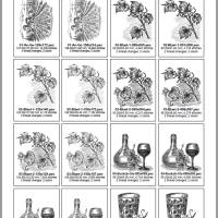 Stickdateien Weinliebe (Doro-Collection) ab 10x10 Rahmen – 21 Scribble-Motive für edle Stickprojekte Bild 3