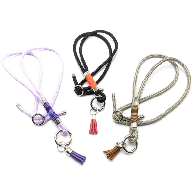 Schlüsselband in 50cm aus Segeltau mit Schnappring | in der Länge verstellbarer Schlüsselanhänger | in vielen Farben erh