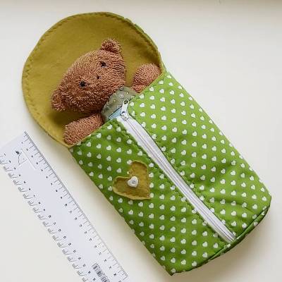 Winter-Fußsack für Puppenwagen, Frühchen & Sternenkinder – Kuscheliger Fußsack für Babys, Steckkissen