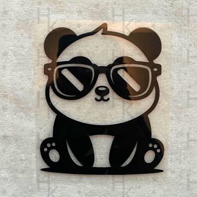 Bügelbild - Cooler Panda | Bär | Sonnebrille - viele mögliche Farben