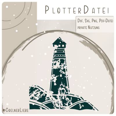 Plotterdatei „Leuchtturm“ – maritimes Highlight für deine DIY-Projekte