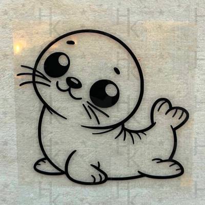 Bügelbild - Süße Robbe | Seehund | Maritim - viele mögliche Farben