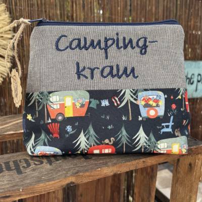 Große Camping Kram // Schminktäschchen // Kosmetiktasche // Kulturbeutel // Schminktasche // Reiseapotheke XL