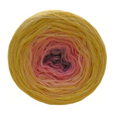 handgewickelter Bobbel mit Glitzerfaden - Nr. 222U