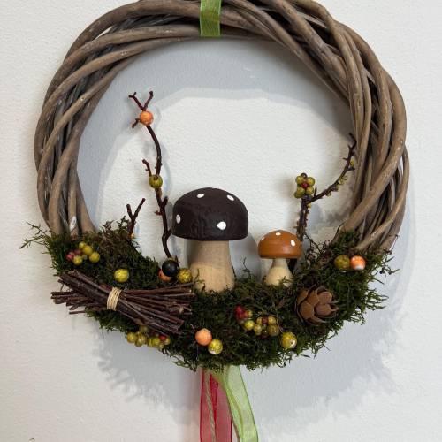 Herbstkranz Herbstdeko Pilze