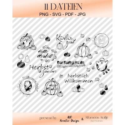 Herbst Plotterdatei SVG, PNG & JPEG – Kreative DIY Deko für Plotter & Laser