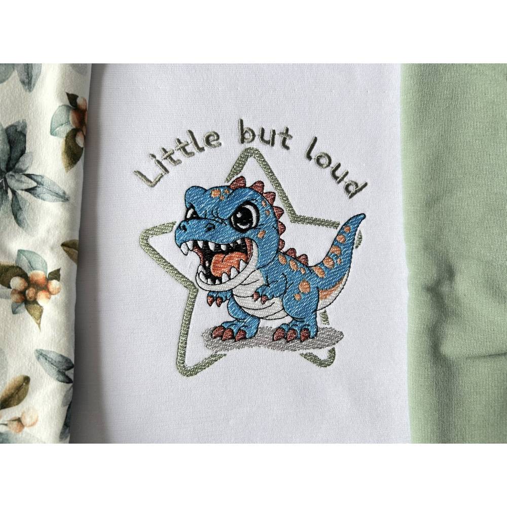 Stickdateien T-Rexi (Doro-Collection) – Shabby Stil, 8 Motive, 17 Dateien ab 10x10 Rahmen Bild 1