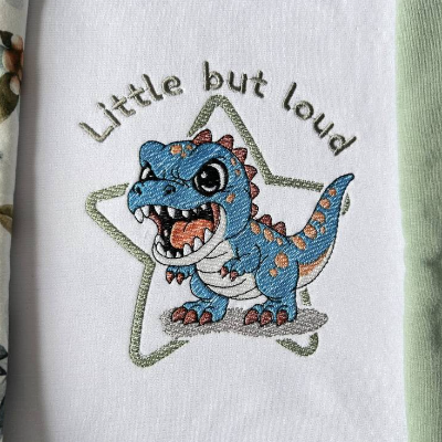 Stickdateien T-Rexi (Doro-Collection) – Shabby Stil, 8 Motive, 17 Dateien ab 10x10 Rahmen