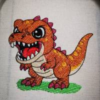 Stickdateien T-Rexi (Doro-Collection) – Shabby Stil, 8 Motive, 17 Dateien ab 10x10 Rahmen Bild 10