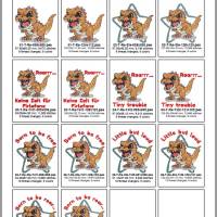 Stickdateien T-Rexi (Doro-Collection) – Shabby Stil, 8 Motive, 17 Dateien ab 10x10 Rahmen Bild 3