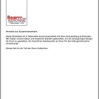 Stickdateien T-Rexi (Doro-Collection) – Shabby Stil, 8 Motive, 17 Dateien ab 10x10 Rahmen Bild 4