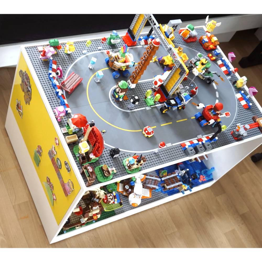 Bauanleitung für den rollbaren Klemmbausteintisch Bild 1