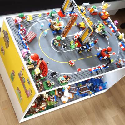 Bauanleitung für den rollbaren Klemmbausteintisch