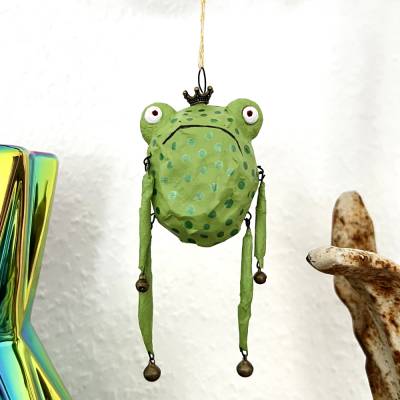 Froschglöckchen, Baumschmuck, Weihnachtsschmuck, kling Fröschchen klingelingeling, hängende Froschfigur, Chr
