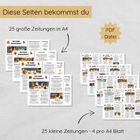 Wichtelzeitung für Kinder mit 25 Ausgaben im Advent, Wichtelpost Zeitungen zum Ausdrucken Bild 2