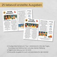 Wichtelzeitung für Kinder mit 25 Ausgaben im Advent, Wichtelpost Zeitungen zum Ausdrucken Bild 3