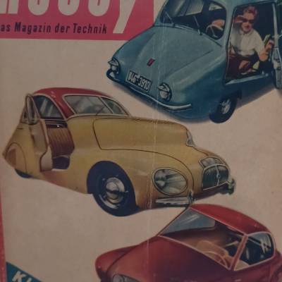 Hobby – Das Magazin der Technik September 1954: Kleinstwagen Parade – Rarität aus dem Ehapa Verlag