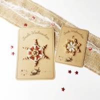 Druckvorlage Frohe Weihnachten, Weihnachtsgruß, Tütenkarte, Geschenkkarte, Weihnachtskarte, Geschenkidee, Weihnachtszug, Bild 1