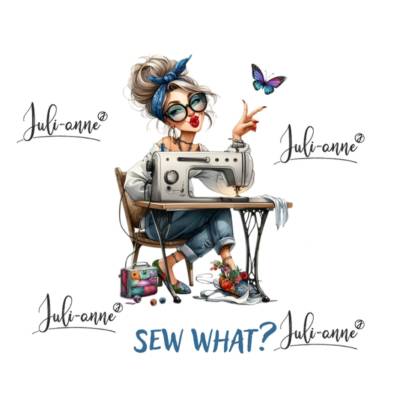 Bügelbild SEWING Sisters Nähen - Sew what?