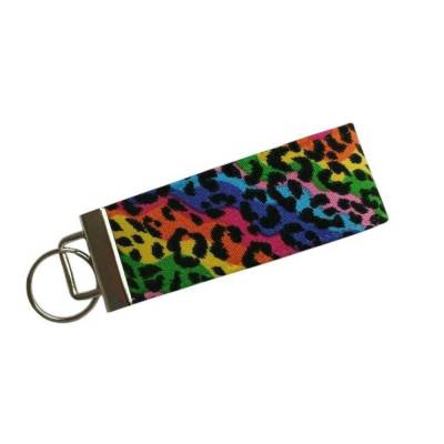 Schlüsselanhänger BIG Pride & Leopard LGBTQ Regenbogen Bunt