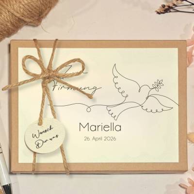 Geldgeschenk zur Firmung | Personalisierte Geschenkbox mit Name und Datum | Firmungsgeschenk