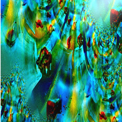 Klebefolie – Digital-ART • Tanz der Lichter • Fensterschmuck Design Ulrike Kröll