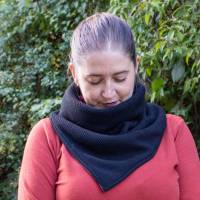 Schnittmuster Dreieckstuch in Loopschalform, kuschelig, schnell genäht, für Anfänger, Resteverwertung Bild 5