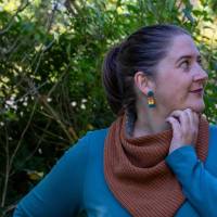 Schnittmuster Dreieckstuch in Loopschalform, kuschelig, schnell genäht, für Anfänger, Resteverwertung Bild 8