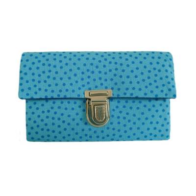 Geldbörse Portemonnaie Pünktchen Blau - Miss Manny Medium