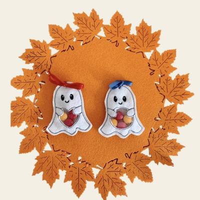 Stickdatei Halloween Geist In the Hoop Süßigkeiten Set 869 ab 10x10 Rahmen – Mit Fenster & Anleitung