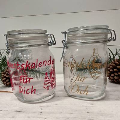 Adventskalender im Glas, Adventskalenderglas