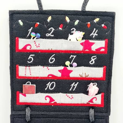 Stickdatei Adventskalender zum Befüllen ITH – für mind. 15x15