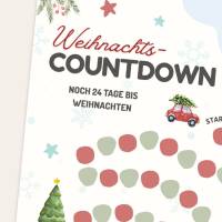Weihnachtscountdown zum Abkreuzen – Kostenloser PDF-Download für deine Adventszeit Bild 2