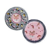 Stickdatei Untersetzer Weihnachten ITH Set für 10x10 Rahmen – Schnelle Mini Mug Rugs Bild 2