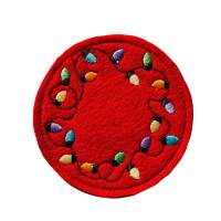 Stickdatei Untersetzer Weihnachten ITH Set für 10x10 Rahmen – Schnelle Mini Mug Rugs Bild 4