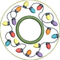 Stickdatei Untersetzer Weihnachten ITH Set für 10x10 Rahmen – Schnelle Mini Mug Rugs Bild 8