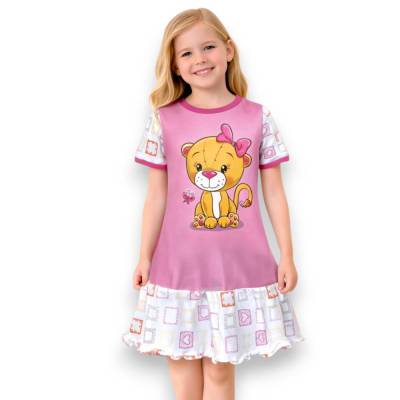 Handgemachtes Mädchenkleid // Sommerkleid für Mädchen mit Rüschen in zartem rosa / Mädchenkleid