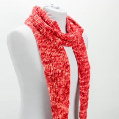 Strickanleitung Happy Hour Mini-Schal mit Fallmaschenmuster