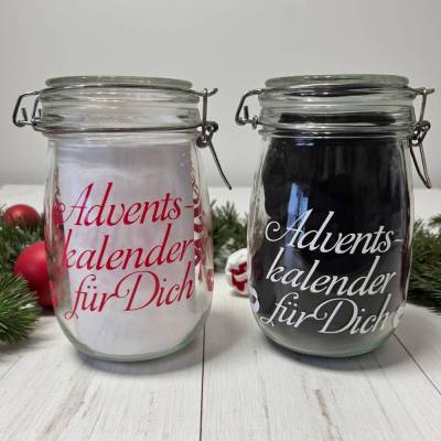 Adventskalender im Glas, Adventskalenderglas